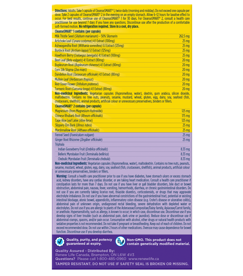 Renew Life CleanseSMART with Diet Diary Analysis, Dietary Recommendations, & Phone/Text/Email Support