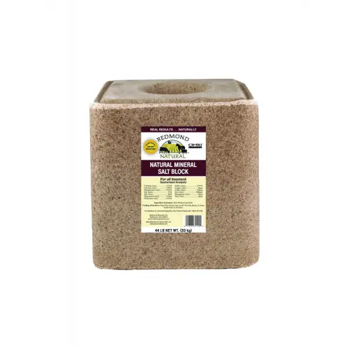 A block of Redmond Natural Salt