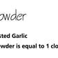 Roasted Garlic Powder